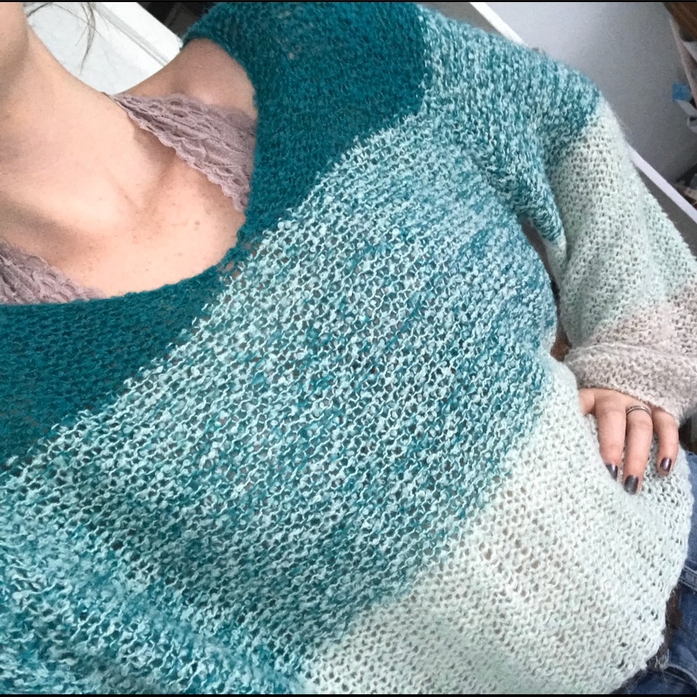 Ombré Blue Sweater